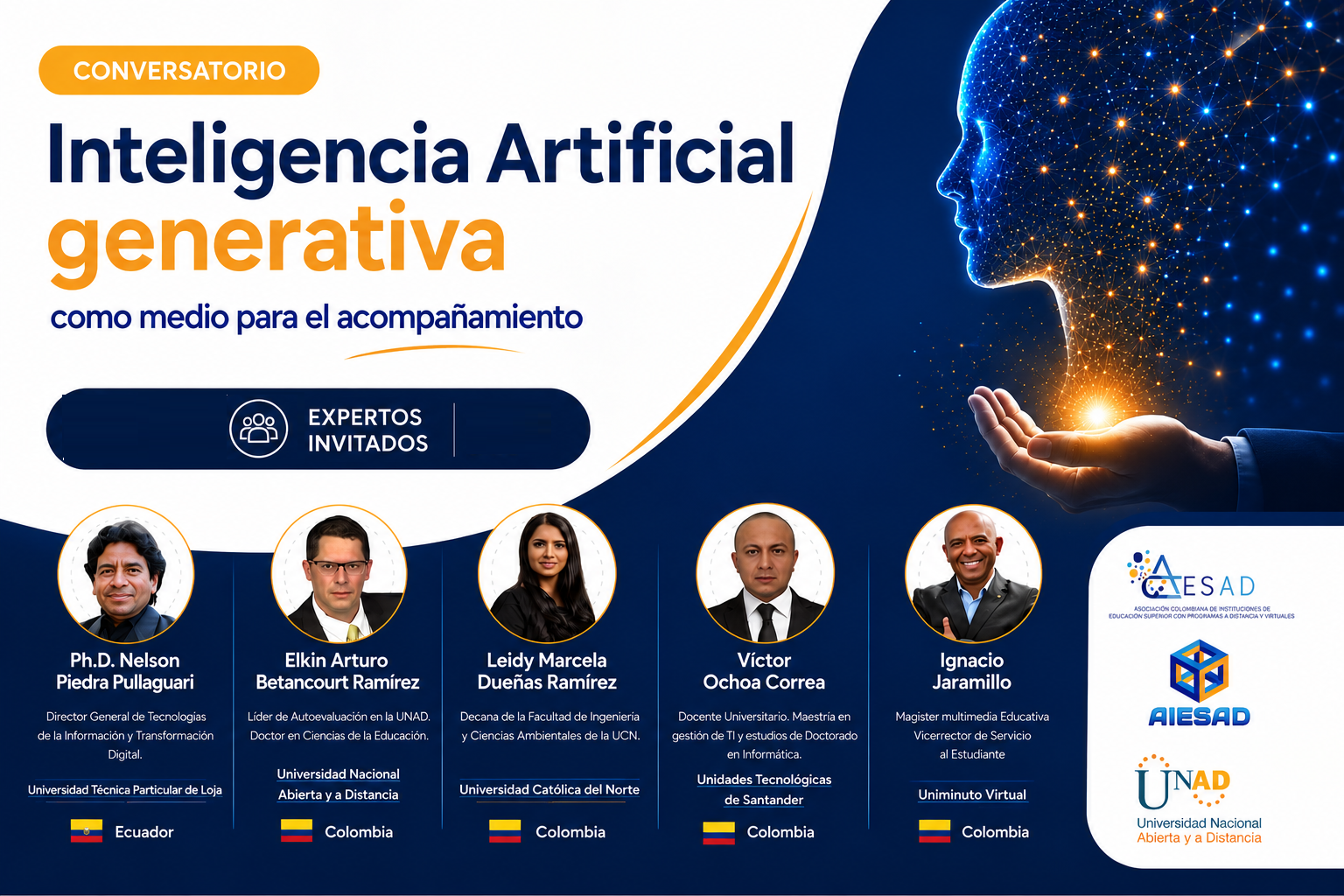 Banner oficial del conversatorio ACESAD y AIESAD